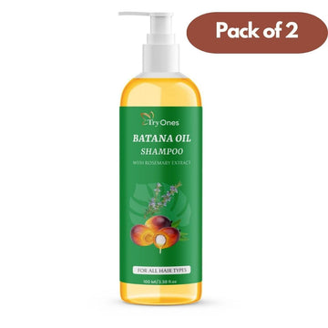 TryOnes BATANA OIL SHAMPOO with Rosemary Extract (Pack of 2)