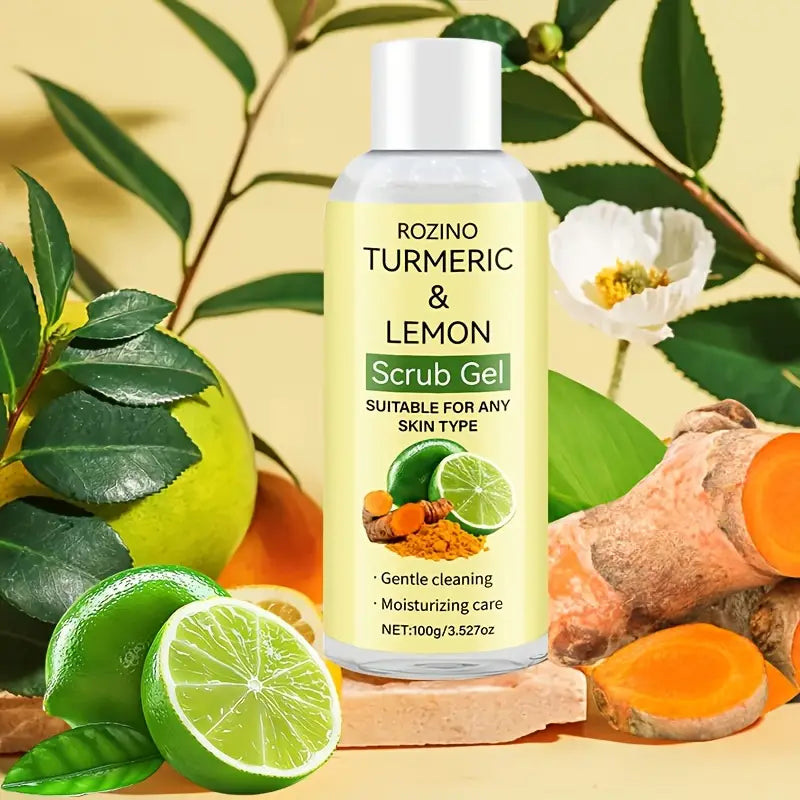 Turmeric & Lemon, Aloe Vera Scrub Gel 100g Moisturizing Care, STurmeric & Lemon, Aloe Vera Scrub Gel 100g Moisturizing Care, Skin Brightening, Travel-Friendly Sizekin Brightening, Travel-Friendly Size
